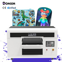 Logo Digital UV Printer Inkjet A3 Flatbed XP600 kepala cetak kondisi baru untuk tabung tagihan 3D Embossing tekstur Rasied A3 Printer UV