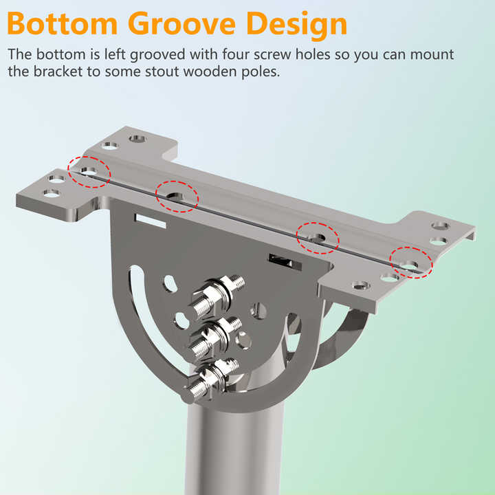 Soporte De Pared Para Starlink V2 - Acero Inoxidable, Base 100x100 Mm - Para Techo, Alero O Poste, Incluye Tornillos