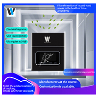 Cendrier purificateur d'air intelligent carré Wedtserha 10 ml, diffuseur d'arômes domestique avec minuterie, trois-en-un avec allume-cigare