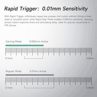 Clavier de jeu mécanique personnalisé OEM ODM Jet 75 à déclenchement rapide, 75 %, à effet Hall, blanc, topographique, filaire, RGB