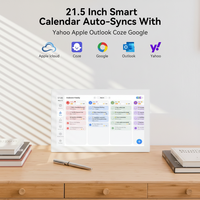 2026 Baru Layar Kalender Dinding Digital 21,5 Inci untuk Penggunaan Dalam Ruangan, Layar Sentuh Android LCD WiFi, Jam Video, Pemutar MP4 AVI