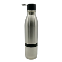 Bouteille isotherme à double compartiment en acier inoxydable pour boissons
