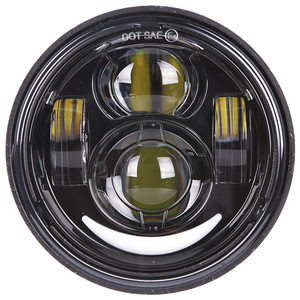 Faro Delantero Doble LED MS-R055H para Motocicleta <span class=keywords><strong>Harley</strong></span> <span class=keywords><strong>2008</strong></span> y Posteriores, Color Blanco Natural, para <span class=keywords><strong>Fat</strong></span> <span class=keywords><strong>Bob</strong></span> FXDF 2011-2016, CVO FXDFSE2 2009, Dyna - Product Image 2