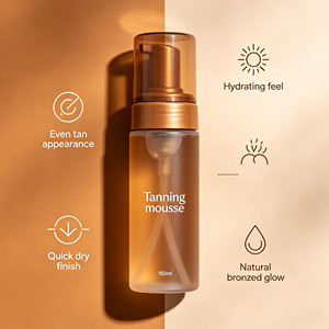 Mousse Abbronzante Naturale per un'incarnazione solare graduale, leggera e senza strisce, per una pelle abbronzata a lunga durata - Product Image 5