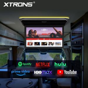 XTRONS Lecteur multimédia de toit de voiture Android 14 rabattable 19,5 pouces, Octa Core 4+64 Go, prend en charge la vidéo 4K UHD, écran IPS, entrée HD - Product Image 6