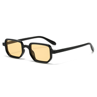 Gafas de Sol Rectangulares Retro Clásicas Unisex con Protección UV400, Gafas de Sol de Moda