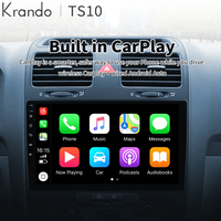 Autoradio GPS Android Krando 10'' pour VW Jetta 2005-2010, Navigation Automobile, Carplay Sans Fil, Unité Centrale de Voiture 64 Go 128 Go