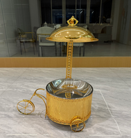 Nouvel Arrivage FULAIXIN Réchaud de Buffet Doré en Acier Inoxydable 8L pour Mariages, Hôtels, Traiteur, Banquets, Chauffe-Plats à Alcool