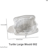 Moule en silicone 3D tortue de mer pour résine DIY, plâtre d'aromathérapie, décoration de bougie, outil artisanal pour bougie parfumée et gâteau
