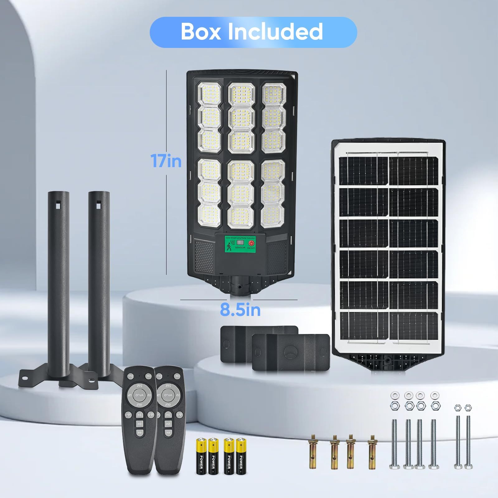 2000w Solar Light Energy Saving Wide Angle Solar Street Lamp with Motion Sensor Remote Control Solar Garden Flood Lights · image 3