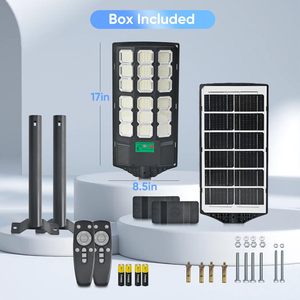 Lampu Jalan surya Guangdong hemat energi sudut lebar lampu jalan surya dengan Sensor gerak kendali jarak jauh lampu banjir taman surya - Product Image 6