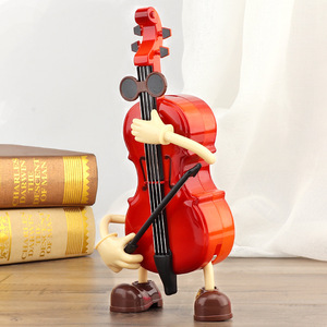 Caja Musical de Plástico con Diseño Clásico Retro para Violín y Guitarra, Regalo Musical para Violinistas - Product Image 4