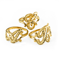 Anello da dito con lettera iniziale con anello con pepita in oro con lettere personalizzate con anello con nome regalo anelli in argento Sterling S925