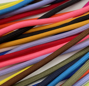 สายเชือกโพลีเอสเตอร์4-5มม. พร้อมปลายพลาสติกสำหรับกางเกงสายถักโพลีเอสเตอร์สำหรับเสื้อฮู้ด - Product Image 3