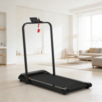 Caminadora Eléctrica Plegable Motorizada con Motor de 1.5HP, Pantalla LED, Equipo de Ejercicio para Uso Doméstico, Rango de Velocidad de 1-8km/h, Sin Monitor
