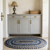 Tapis en coton tissé à la main indien pour salon, chambre à coucher, chevet, maison, maison d'hôtes, jeté décoratif, lavable en machine, personnalisable