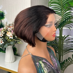 Perruque Lace Front 13x4 Coupe Pixie, Bonnet Respirant, 100% Cheveux Humains pour Femme - Product Image 5