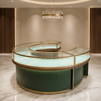 Vitrine d'exposition de bijoux LED à vision intégrale personnalisée pour les magasins de détail et les projets de vente en gros