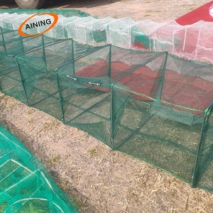 Red <span class=keywords><strong>de</strong></span> pesca <span class=keywords><strong>de</strong></span> la celda <span class=keywords><strong>langosta</strong></span> trampa cangrejo trampa rede jaula para peces (3m 19 secciones 12 peces <span class=keywords><strong>de</strong></span> entrada) - Product Image 3