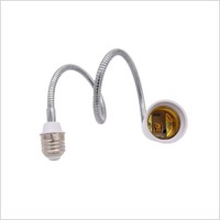 E27 Vis Support de lampe universel Adaptateur d'extension Conversion Led Ampoule à économie d'énergie Support de tube flexible Plastique 110-240V