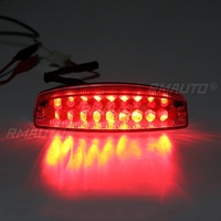 Feu arrière de freinage LED rouge pour moto, quad, kart, TaoTao, Sunl, moto chinoise 50, 70, 110, 125cc