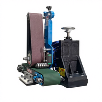 Machine automatique de ponçage et de polissage des métaux avec outil de débavurage à disque, moteur à boîte de vitesses - Composants principaux