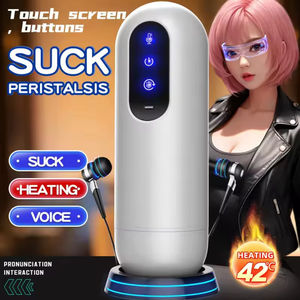 Coupe de masturbation masculine télescopique rotative chauffante avec voix féminine, machine sexuelle pour hommes, jouet pour adultes, masturbation vaginale - Product Image 4