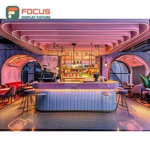 Vitrina Contemporánea para Café, Estructura de Madera Sólida, Área de Exhibición de Bolsas de Café, Vitrina Comercial para Cafetería - Product Image 1