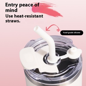 304 tasse à glace en acier inoxydable quatrième génération 40oz Portable isolation thermique tasse à thé épaissie sport ventouse - Product Image 2