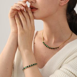 Nuevo Collar de Cadena de Serpiente de Acero Inoxidable 2023, Impermeable, Chapado en Oro de 18k, con Circonitas, Diseño Multicapa, Venta Directa de Fábrica - Product Image 1