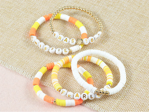 Pulseras de la Amistad con Cuentas de Colores Estilo Bohemio, con Letras de Fearless, Evermore, <span class=keywords><strong>Antihero</strong></span>, Reputation y Taylor Swift, Gran Venta - Product Image 4