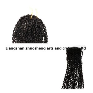 Perruque longue bouclée en soie basse température, double trame, tressée au crochet, 48 pouces, vente en gros directe usine, Shandong - Product Image 4