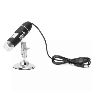 1600X 8LED USB Digital Microscope Camera Endoscópio Magnifier com Metal Stand