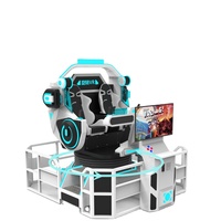 Reality 3D Cinema Indoor Metal & Plastic VR Gaming Machine avec rotation de 360 degrés pour 2 joueurs