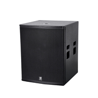 Système audio karaoké TB Professional avec caisson de basses actif de 18 pouces VR-18BA, puissance de sortie de 600 W et boîtier en bois