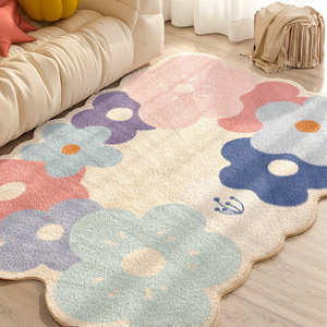 Hot Sell Modern Living Room Camping Kids-friendly Soft Anti Slip Machine <b>Washable</b> Area <b>Rug</b> - Product Image 3