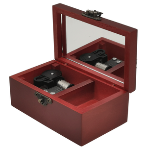 Caja Musical <span class=keywords><strong>de</strong></span> Joyería Antigua Vintage con Canción <span class=keywords><strong>de</strong></span> Vida Matrimonial y Espejo, Lindo Regalo Musical para Fanáticos, Amigos, <span class=keywords><strong>Cumpleaños</strong></span>, Decoración del Hogar - Product Image 4