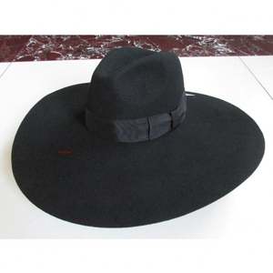 Chapeau haut de forme classique R123 100% laine, large bord 17CM, pour décontracté, fête, scène, mode, style jazz - Product Image 1