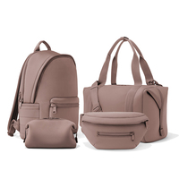 Tas Ransel Perjalanan Akhir Pekan Neoprene, Tas Ransel Perjalanan, Set Ransel Bepergian Unisex