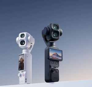 กล้องกิมบอลพกพาแบบเลนส์คู่ CMOS ขนาด 1 นิ้ว ความละเอียด 4K/240fps แกนกันสั่น 3 แกน กล้องกิมบอลแบบมือถือ 4P กล้องวิดีโอบล็อกแบบพกพาสำหรับการเดินทางและวิดีโอบล็อก - Product Image 1