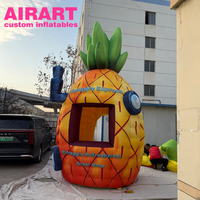Tente gonflable ananas pour événements marketing et décoration