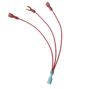 Cable personalizado de 6,3mm, conectores de pala de altavoz, Terminal de anillo y arnés de cable