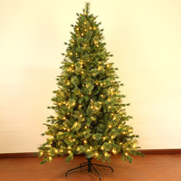 Hochwertiger LED-beleuchteter Künstlicher Zedern-Weihnachtsbaum, Dicht Beschneit, aus Acryl für Innendekoration, Party & Bürodekoration