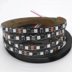 2811 5050 RGB LED רצועת אור 12V WS2811 IC 30 נוריות/m פיקסלים לתכנות בודד מיעון גמיש דיודה סרט קלטת מנורה