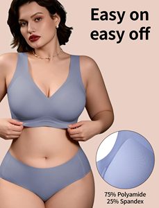 <span class=keywords><strong>Reggiseno</strong></span> Senza Cuciture Personalizzabile con Logo, Supporto Morbido in Gel, Senza Ferretto, Tinta Unita, Comodo per la Notte, <span class=keywords><strong>Bralette</strong></span> da Donna - Product Image 2