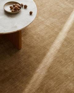 Tapis en laine tufté à la main, épaisseur moyenne, couleur beige, design moderne, poils longs et moelleux, durable, antidérapant, adapté aux animaux domestiques, pour la maison - Product Image 5