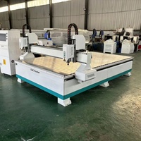 Routeur CNC 3.2KW 1325 à refroidissement par eau, machine de travail du bois 1300*2500*200MM, commande NcStudio, 1 broche, 3 axes, facile à utiliser