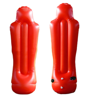 Vente en gros usine – Mannequin de football gonflable portable pour adulte, rouge et jaune, 175 cm, en PVC, très populaire, pour intérieur et extérieur