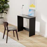 Bureau d'ordinateur simple de 31,3 pouces, petit bureau rectangulaire à bords arrondis pour le jeu, le bureau à domicile, la chambre à coucher, la salle d'étude