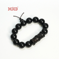 Bracelet intelligent personnalisé en perles RFID NFC 13,56 MHz, en bois de bambou, écologique et tendance